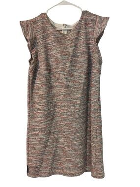 Loft Multicolored Knit Dress - Casual Tweed Style Size 12